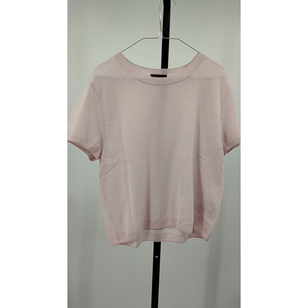 Quince Women Mongolian Cashmere Tee Pink S - Picture 2 of 3
